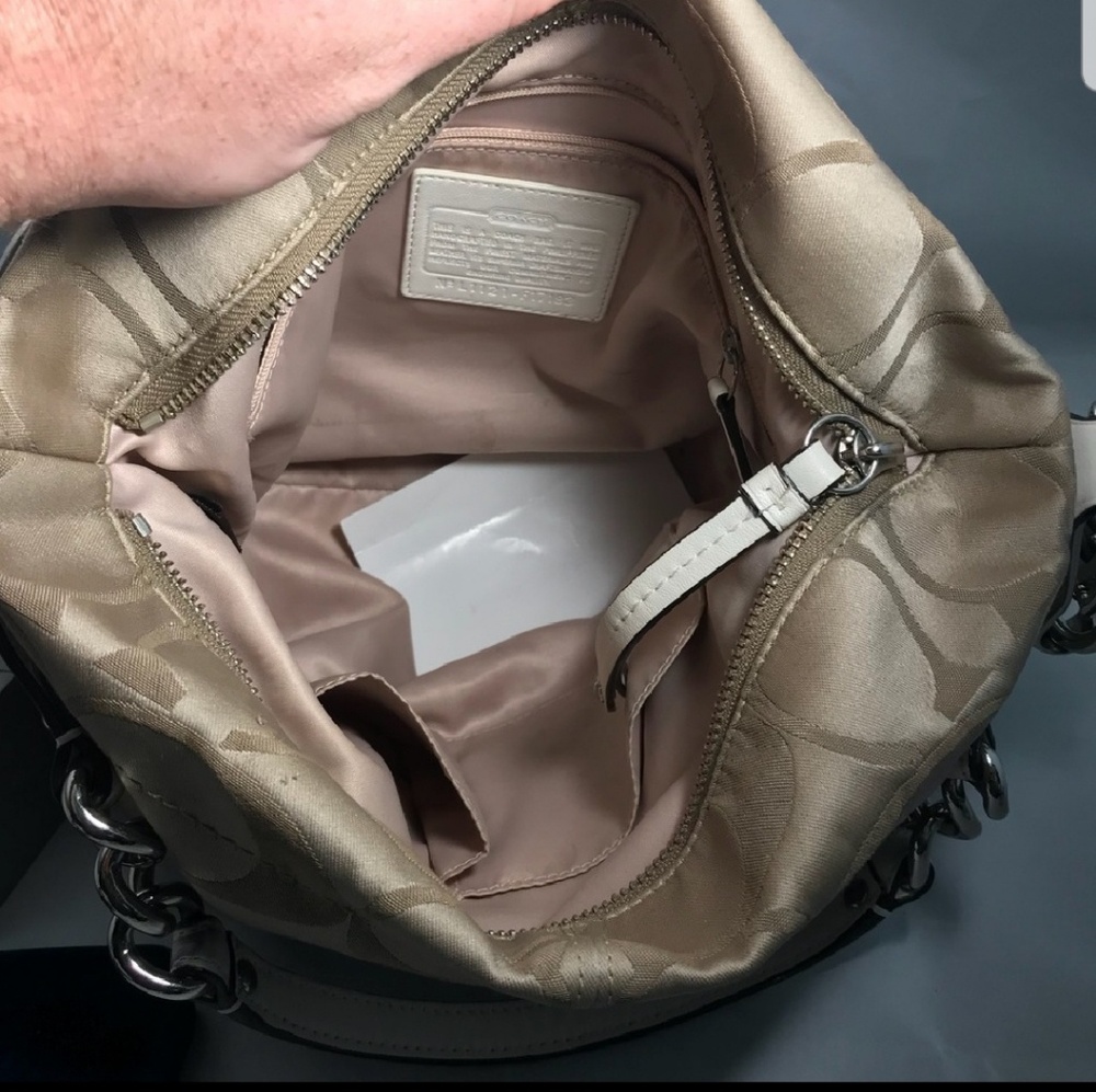 Light brown coach bag